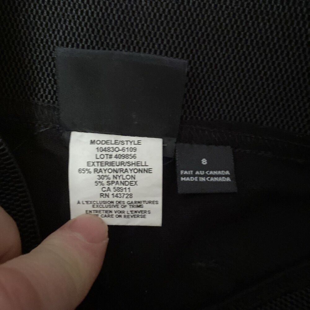 Tribal Jeggings Women’s Size 8 Black Pull On Stretch Elastic Waist - Picture 3 of 12